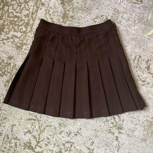 Los Angeles Apparel / LA Apparel Brown Tennis Skirt